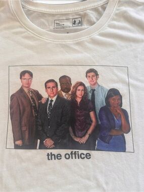 The Office White Graphic Crewneck T-Shirt